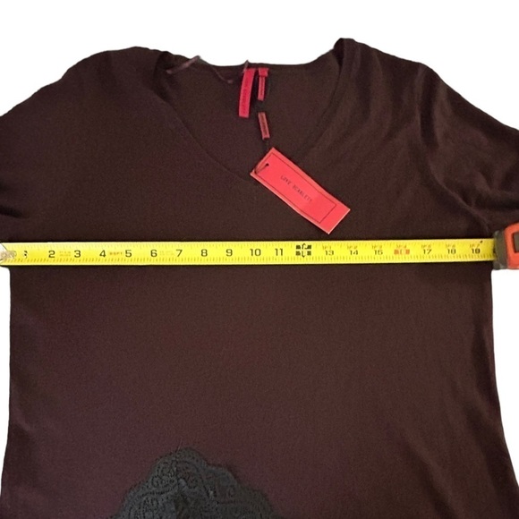 Love Scarlett Tunic Blouse Black Lace • NWT • Size: Medium - Picture 2 of 8